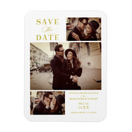 ゴールデンエモダンフェクトカスタム3枚の写真結婚s マグネット