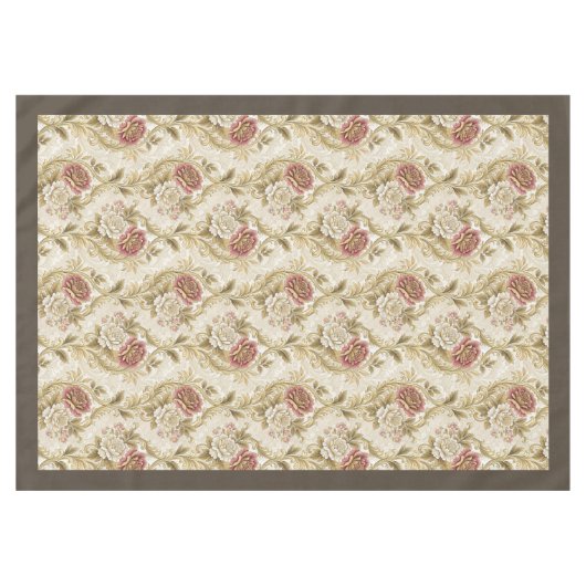 ゴールデンエラグラマーフローラダマビクトリアンスク テーブルクロス (正面(横))