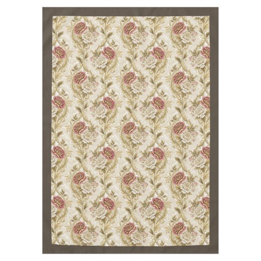 ゴールデンエラグラマーフローラダマビクトリアンスク テーブルクロス (正面)