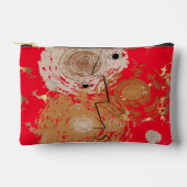 ゴールデンエレガンスミッドセンチュリー抽象芸術 アクセサリーポーチ (正面)