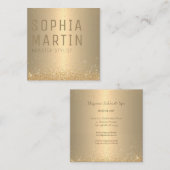 ゴールデンエレガンスミニマルシグネチャー スクエア名刺 (正面/裏面)