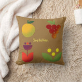 ゴールデンエレガンスモダンフローラフルーツ装飾用クッション クッション (ブランケット)