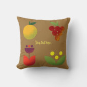 ゴールデンエレガンスモダンフローラフルーツ装飾用クッション クッション (正面)