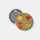 ゴールデンエレガンスモダンフローラフルーツ マグネット (正面/裏面)