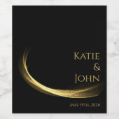 ゴールデンエレガンス結婚ズの ワインラベル (シングルラベル)