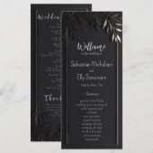 ゴールデンエレガンス結婚フローラズプラグラムフラットカード (正面/裏面)