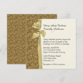 ゴールデンエレガンス結婚式招待状 招待状 (正面/裏面)