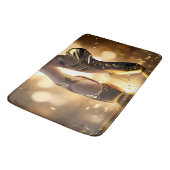 ゴールデンエレガンス:バレリーナシューズon金ゴールド《写真》ぼけ味 バスマット (アングル)