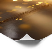 ゴールデンエレガンス：バレリーナシューズon金ゴールド《写真》ぼけ味 ポスター (コーナー)