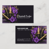 ゴールデンエレガンス&パープル開花g65 名刺 (正面/裏面)