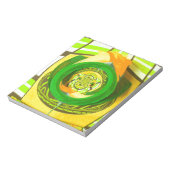 ゴールデンエレガンス：美しいアフリカの黄色のローズアート ノートパッド (回転)