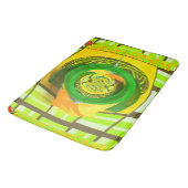 ゴールデンエレガンス:美しいアフリカの黄色のローズアート バスマット (アングル)