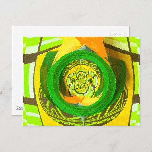 ゴールデンエレガンス:美しいアフリカの黄色のローズアート ポストカード (正面/裏面)