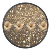 ゴールデンエレガンス：金ゴールドハイビスカスきらめく アイスホッケーパック (正面)