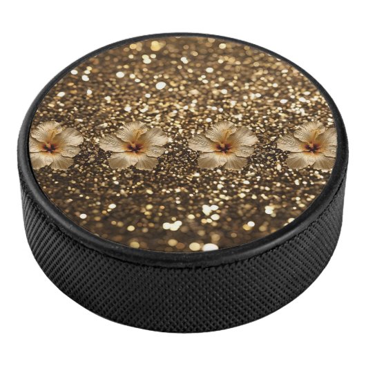 ゴールデンエレガンス：金ゴールドハイビスカスきらめく アイスホッケーパック (3/4)