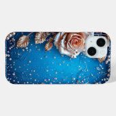 ゴールデンエレガントアクセント付きフローラ組成物 Case-Mate iPhoneケース (裏面 (横))