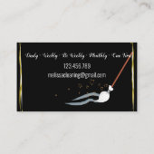 ゴールデンエレガントアンティークのほうき名刺のクリーニングイン 名刺 (裏面)