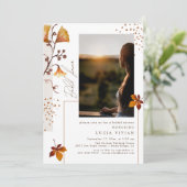 ゴールデンエレガントオータムリーフブライダルシャワー 招待状 (スタンド正面)