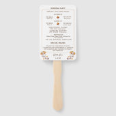 ゴールデンエレガントオータムリーフ結婚式 プログラム ハンドファン (裏面)