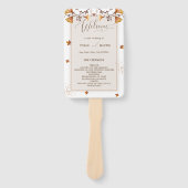 ゴールデンエレガントオータムリーフ結婚式 プログラム ハンドファン (正面)