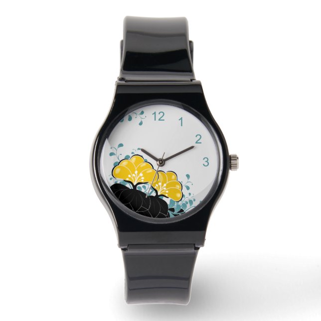 ゴールデンエレガントカメリアスウォッチ 腕時計 (正面)