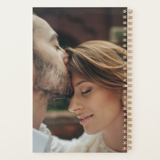 ゴールデンエレガントカラーフローラ2枚フォトプランナー プランナー手帳 (裏面)