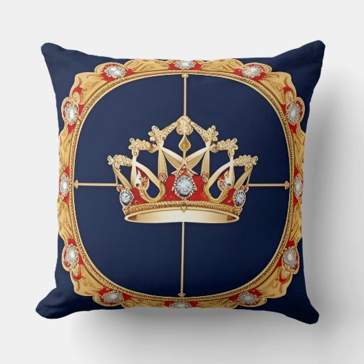 ゴールデンエレガントクラウンオーナメント クッション (正面)