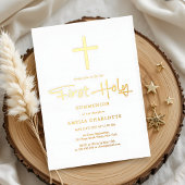 ゴールデンエレガントクロスファースト通信金ゴールド 箔招待状