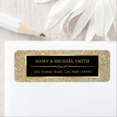 ゴールデンエレガントグリッタースパーク結婚ズ ラベル (インサイチュ)