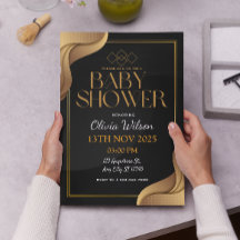 ゴールデンエレガントグリッターベビーシャワー