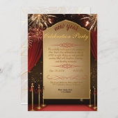 ゴールデンエレガントゲイツ新年の招待状パーティー 招待状 (正面/裏面)