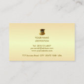 ゴールデンエレガントシェード&ゴールデンドット 名刺 (裏面)