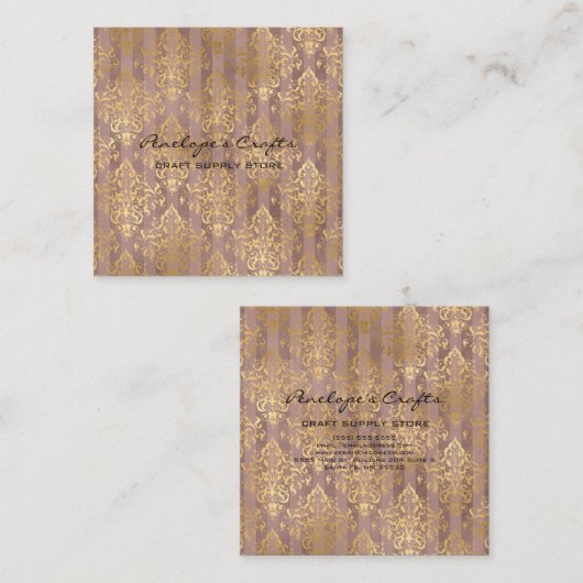 ゴールデンエレガントスクエア名刺 スクエア名刺 (正面/裏面)