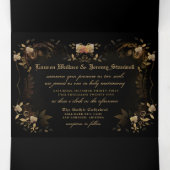 ゴールデンエレガントスケルトン(写真)メニュー&詳細 三つ折り招待状 (内部中)