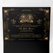 ゴールデンエレガントスケルトン(写真)メニュー&詳細 三つ折り招待状 (内部最初)