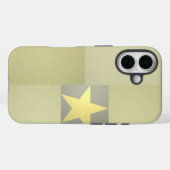 ゴールデンエレガントスターエクセレンスモダンイエローグレー Case-Mate iPhoneケース (裏面 (横))