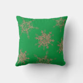 ゴールデンエレガントスノーフレーク装飾用クッション クッション (裏面)