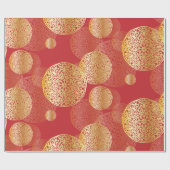 ゴールデンエレガントスプレンディッド東洋オーナメント模様 ラッピングペーパー (フラット)