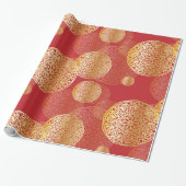 ゴールデンエレガントスプレンディッド東洋オーナメント模様 ラッピングペーパー (アンロールド)