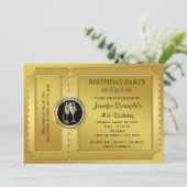 ゴールデンエレガントチケットバースデーパーティー 招待状 (スタンド正面)