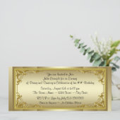 ゴールデンエレガントチケットバースデーパーティー 招待状 (スタンド正面)