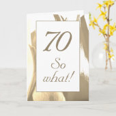 ゴールデンエレガントチューリップ70だから何70誕生日 カード (黄色い花)