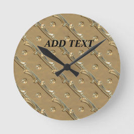 ゴールデンエレガントデザイン ラウンド壁時計