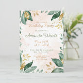 ゴールデンエレガントデザイン、紅葉誕生日 招待状 (スタンド正面)