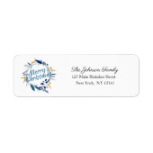 ゴールデンエレガントトインデアフローラクリスマスリース ラベル (正面)