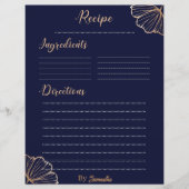 ゴールデンエレガントトロピカルカスタムレシピテンプレート (正面)