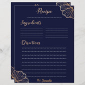 ゴールデンエレガントトロピカルカスタムレシピテンプレート (正面/裏面)