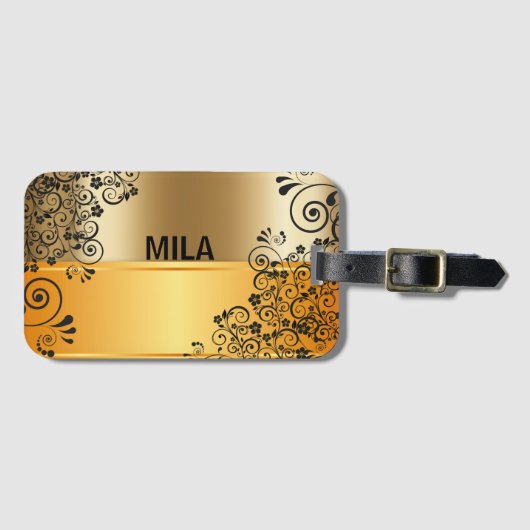 ゴールデンエレガントバッグ ラゲッジタグ (正面横)