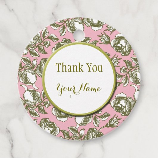 ゴールデンエレガントバラオンピンクカスタムラベル フェイバータグ (正面)