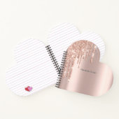 ゴールデンエレガントバラグリッター、ノートブ王室のック ノートブック (内部)